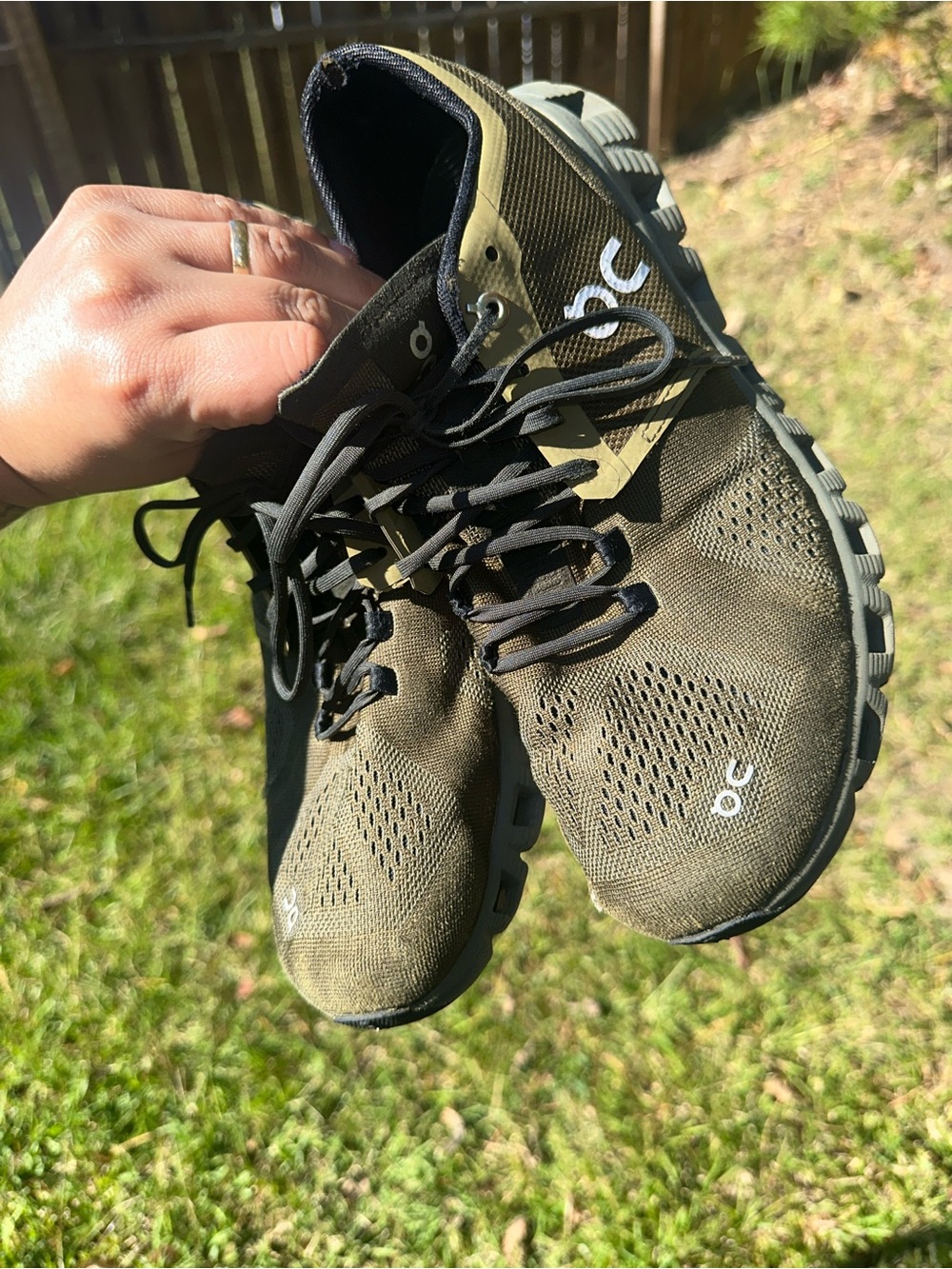 On Running Men’s Cloud Sneakers in Olive